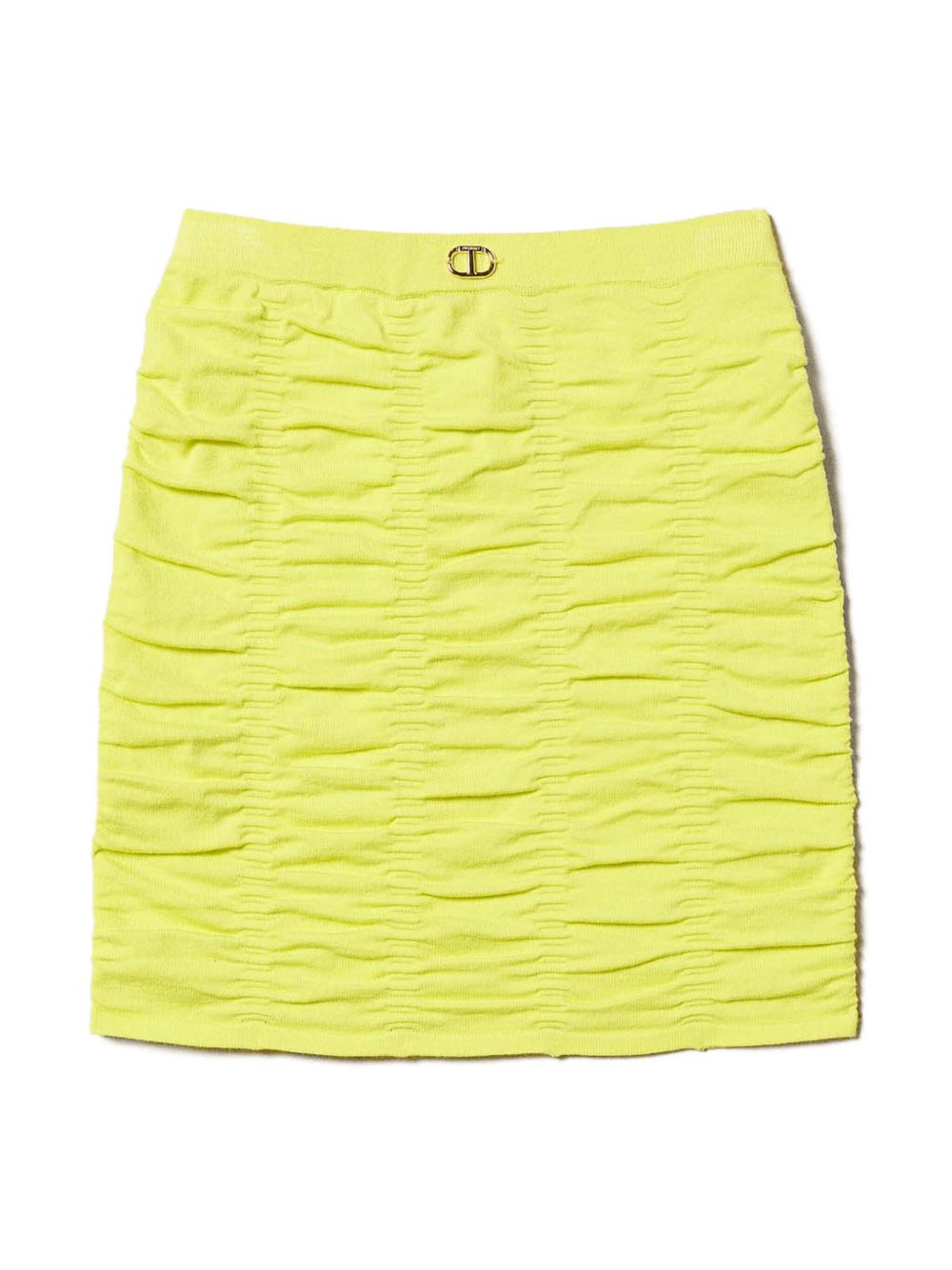 TWINSET Kids knitted miniskirt - Yellow