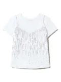 TWINSET Kids crystal-embellished T-shirt - White