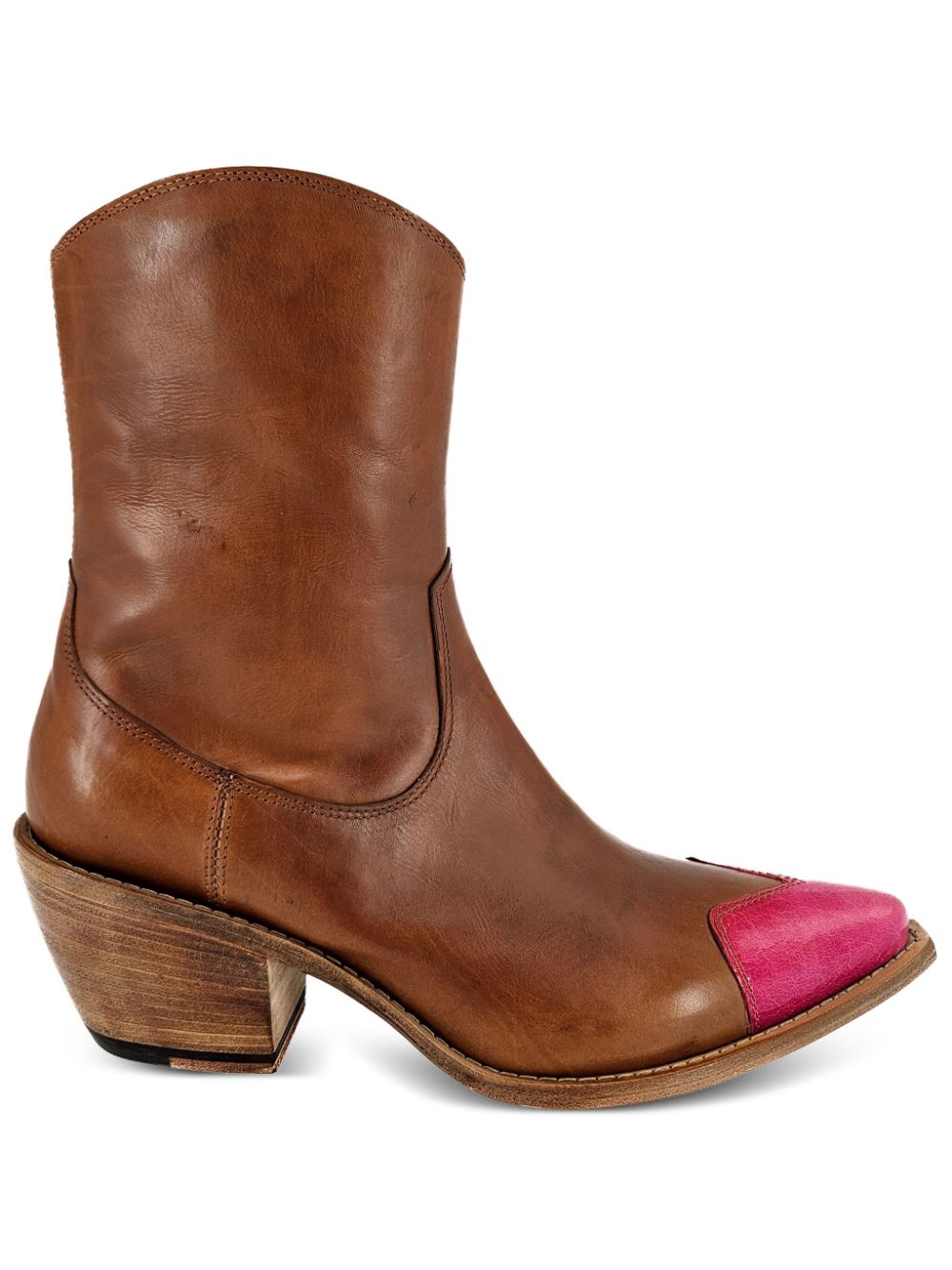 Madison.Maison heart toe ankle boots Brown