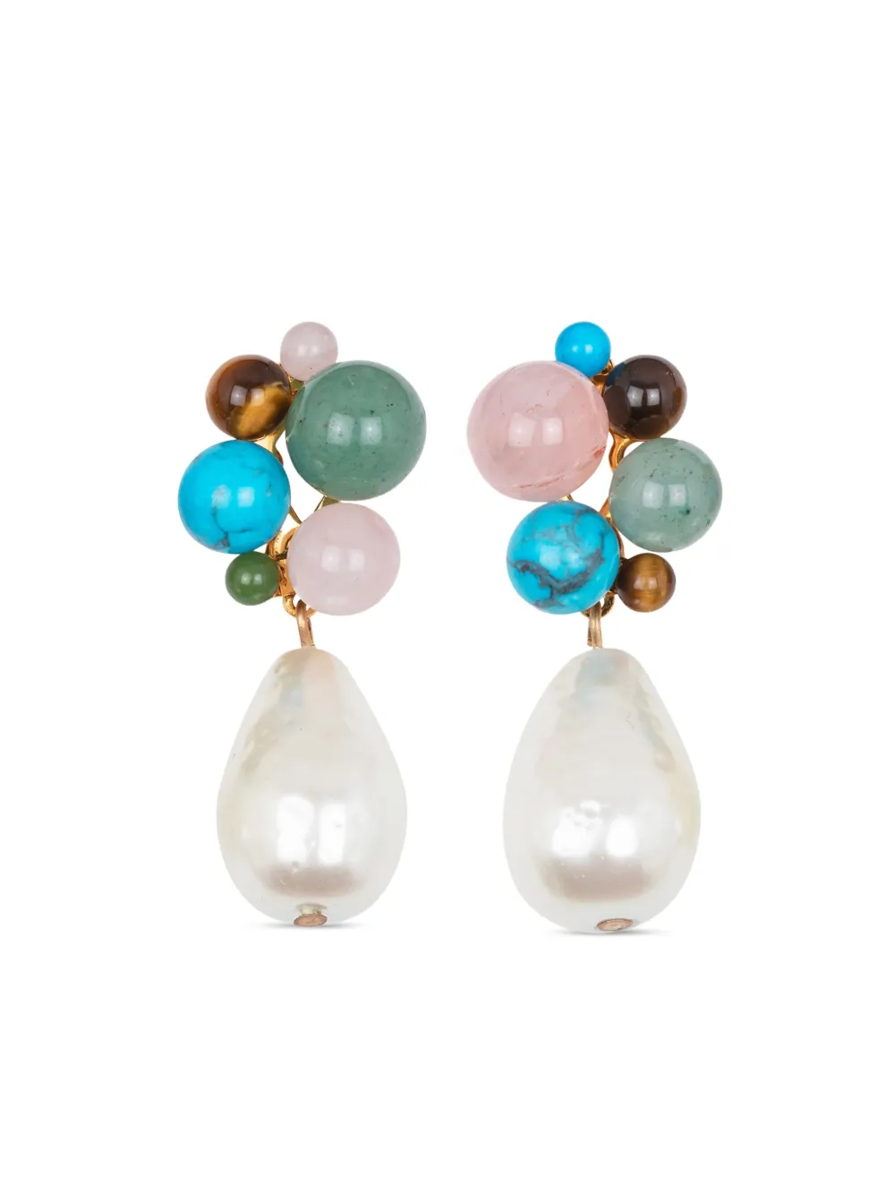 Jennifer Behr x Julia Berolzheimer Cove earrings - White