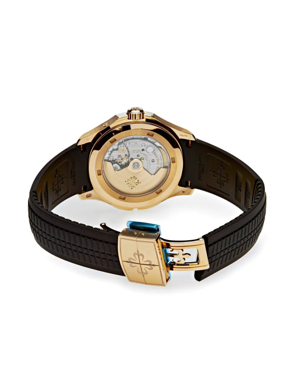 Patek Philippe Pre Owned reloj Aquanaut Travel Time Tiffany Co. de 40mm 2022 unisex Goma Oro rosa Talla unica Marron