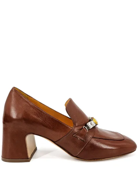 Madison.Maison 65mm jeweled leather pumps