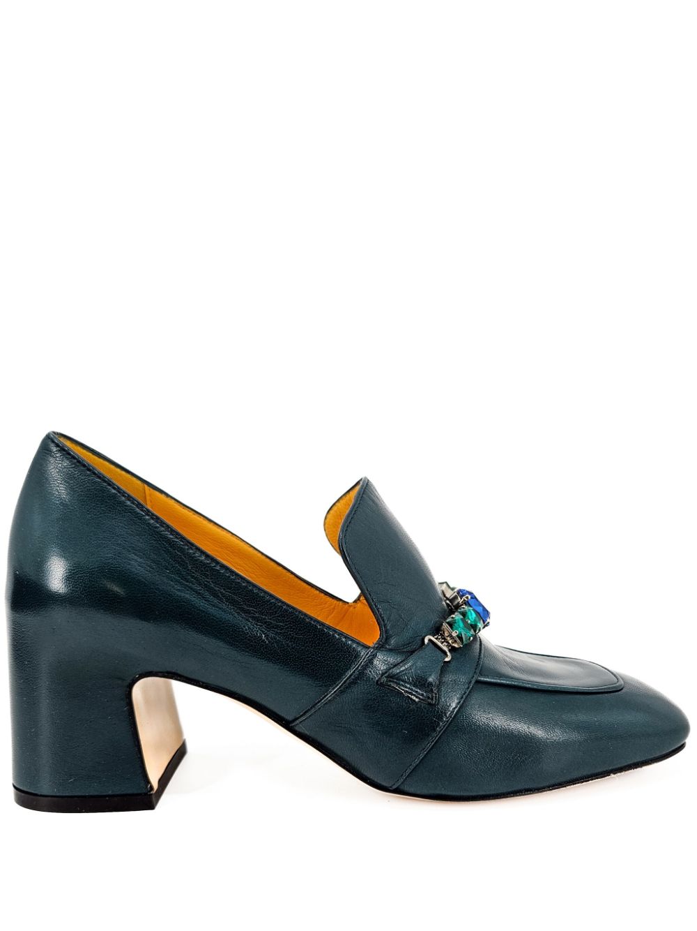 Madison.Maison 65mm jeweled leather pumps - Green