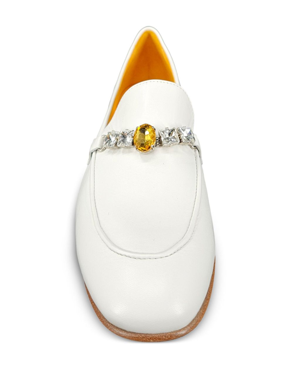 Madison.Maison jewelled loafers White