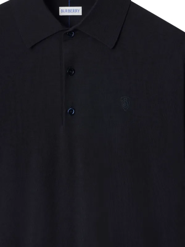 Burberry Wool Polo Shirt | Blue | FARFETCH
