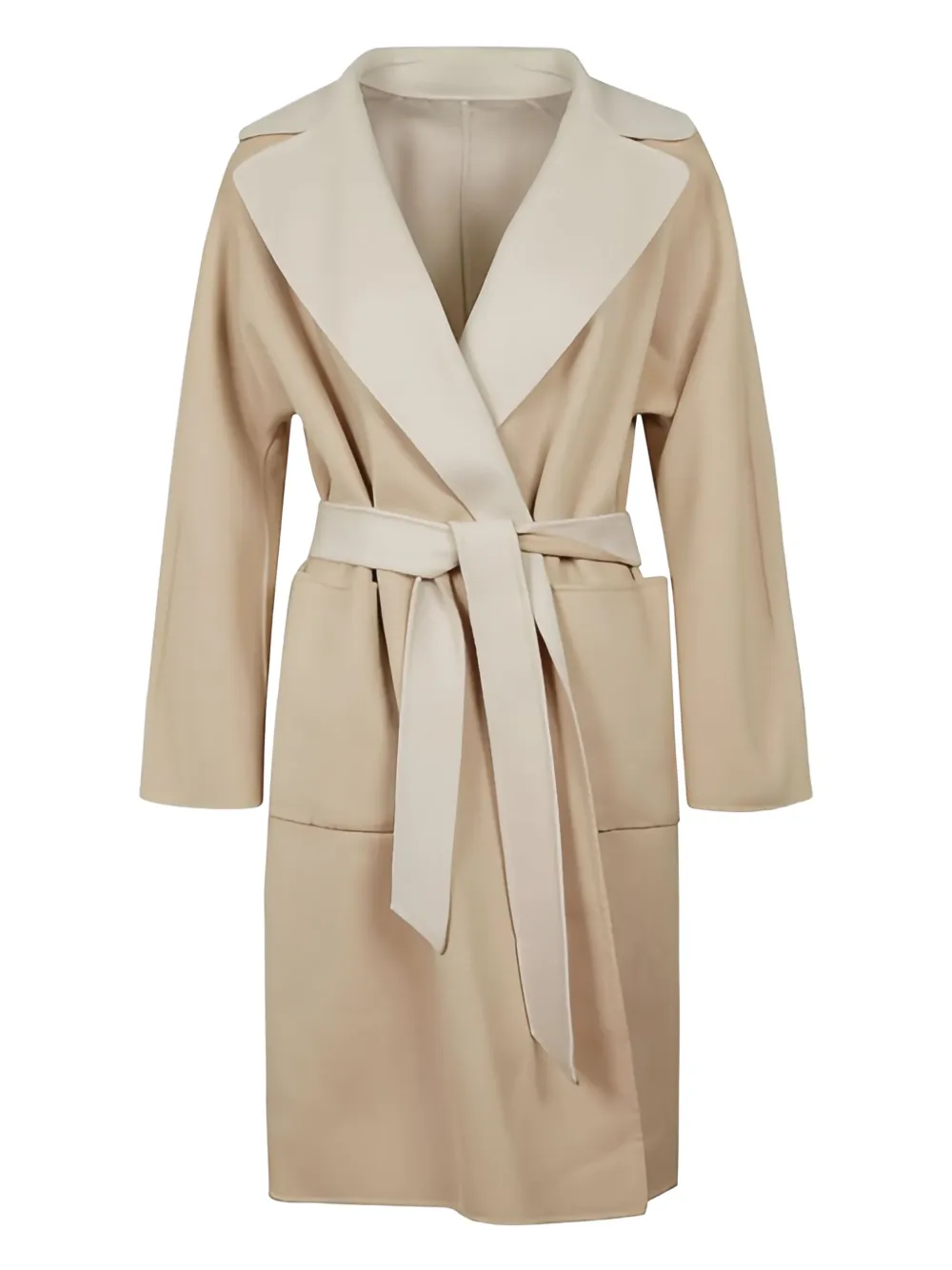Max Mara Jas met ceintuur Beige