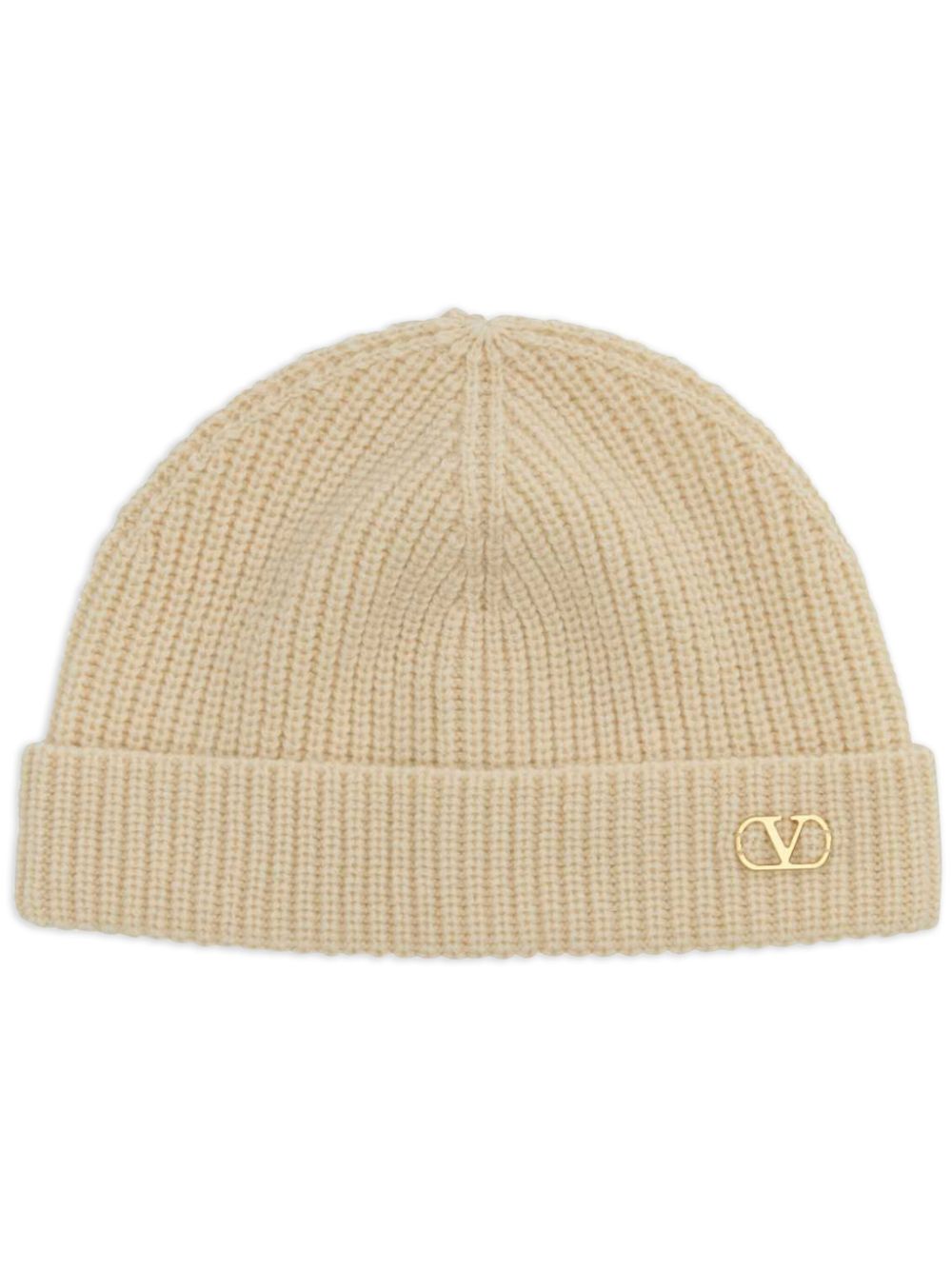 Valentino Garavani cashmere beanie hat - Neutrals