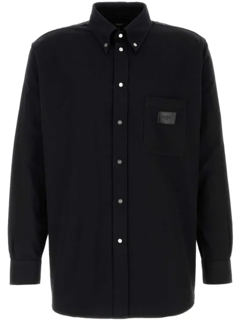 FENDI camisa con parche del logo