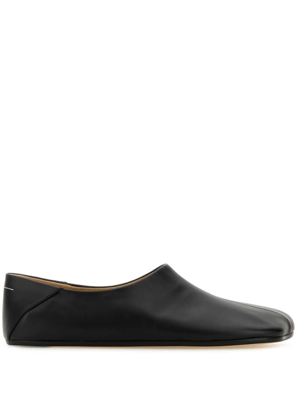 MM6 Maison Margiela leather loafers Black