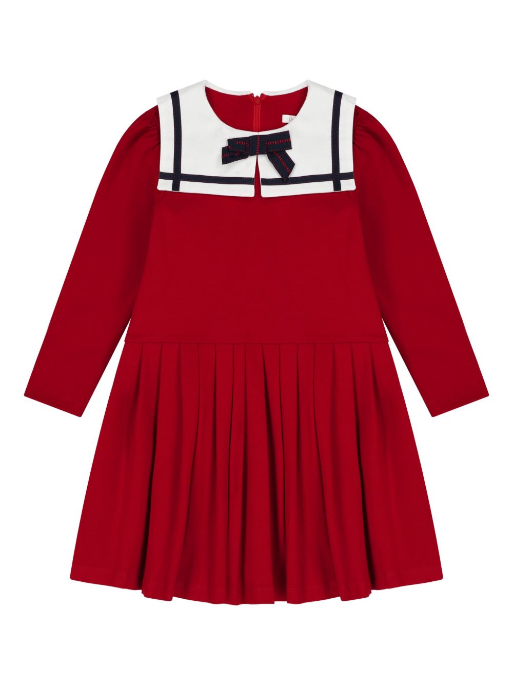 Patachou bow cotton dress - Red