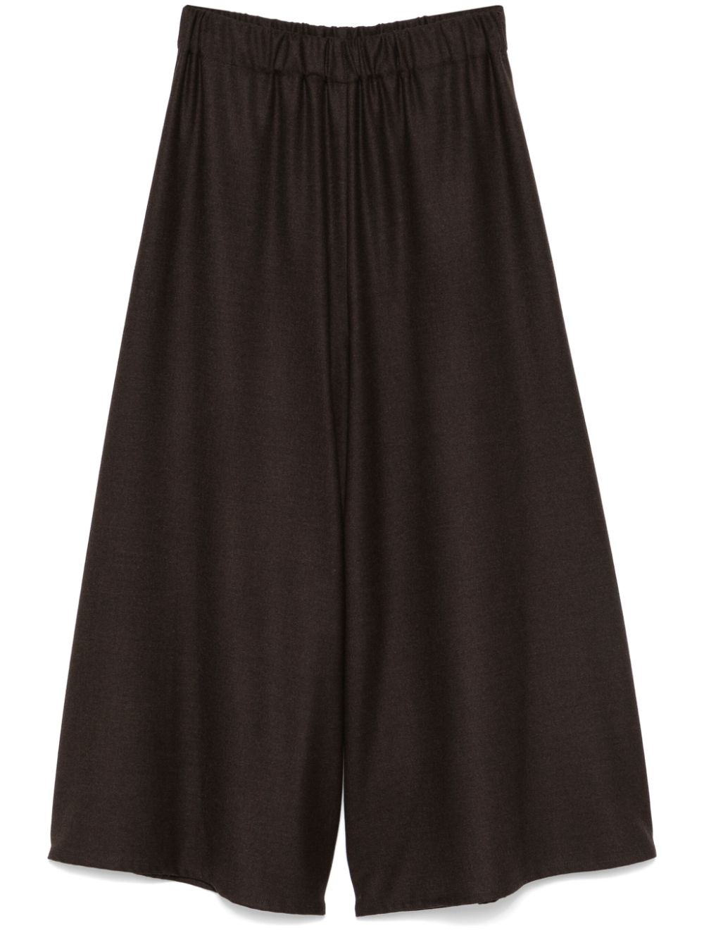 Dusan virgin-wool wide-leg trousers - Brown