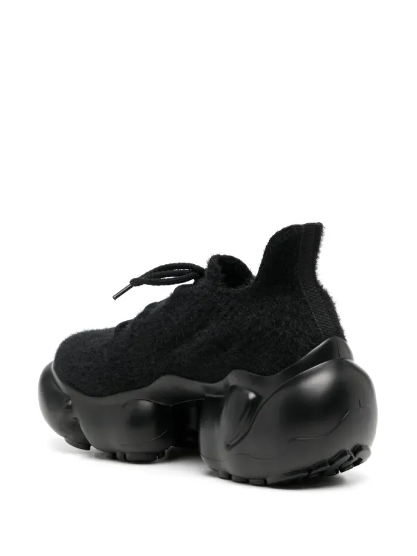 GROUNDS Moopie Hairy Sneakers | Black | FARFETCH
