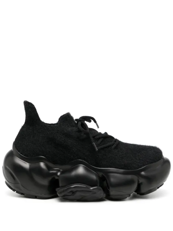 GROUNDS Moopie Hairy スニーカー | ブラック | FARFETCH JP