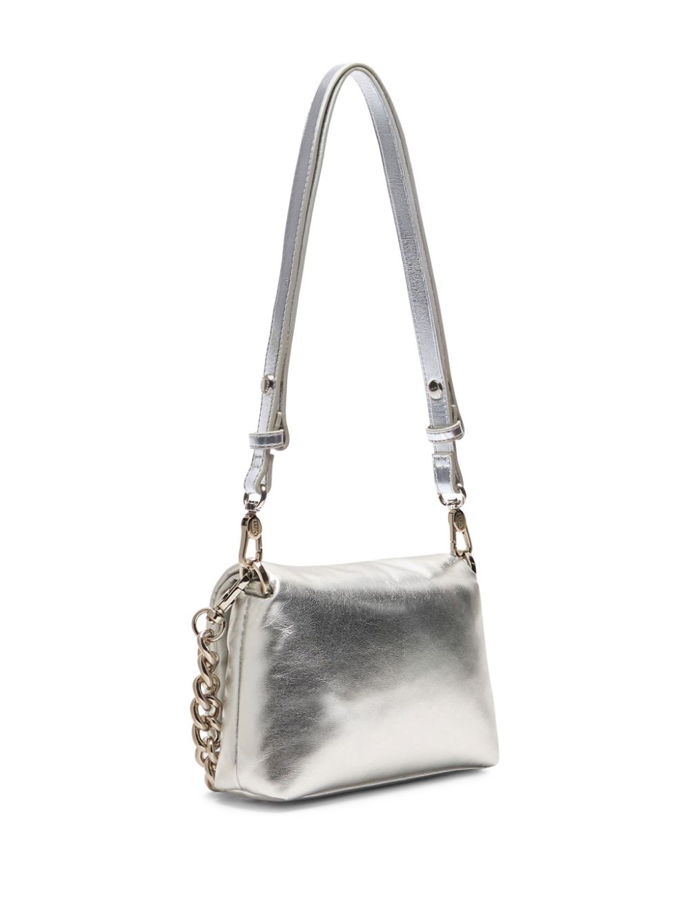 LIU JO Foil-effect LaPuffy bag - Zilver