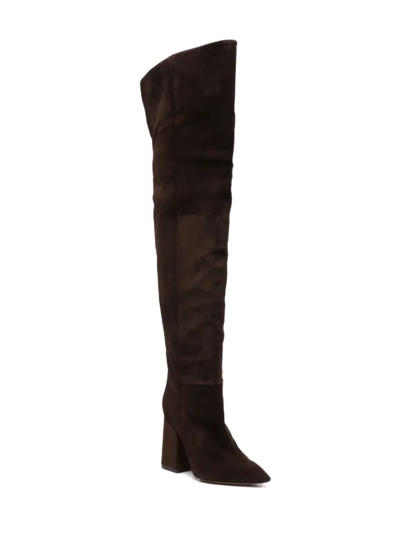 Paris Texas 100mm Anja Boots | Brown | FARFETCH SG