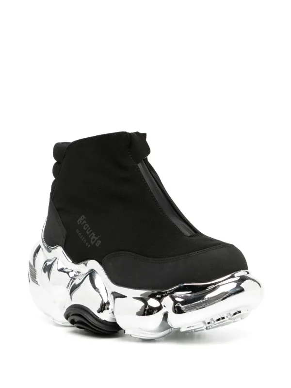 GROUNDS Moopie Weather Chrome スニーカー | ブラック