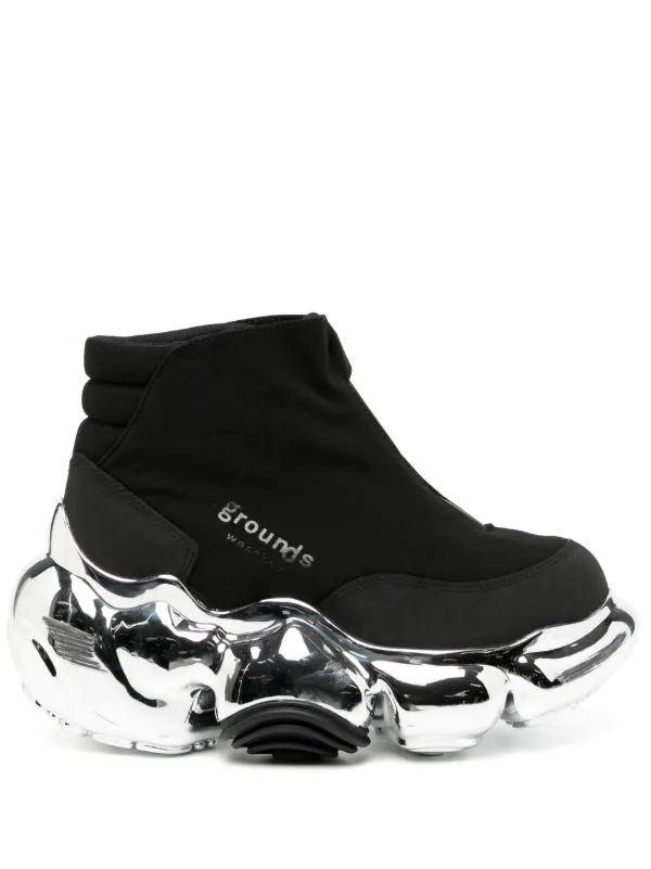 GROUNDS Moopie Weather Chrome スニーカー | ブラック