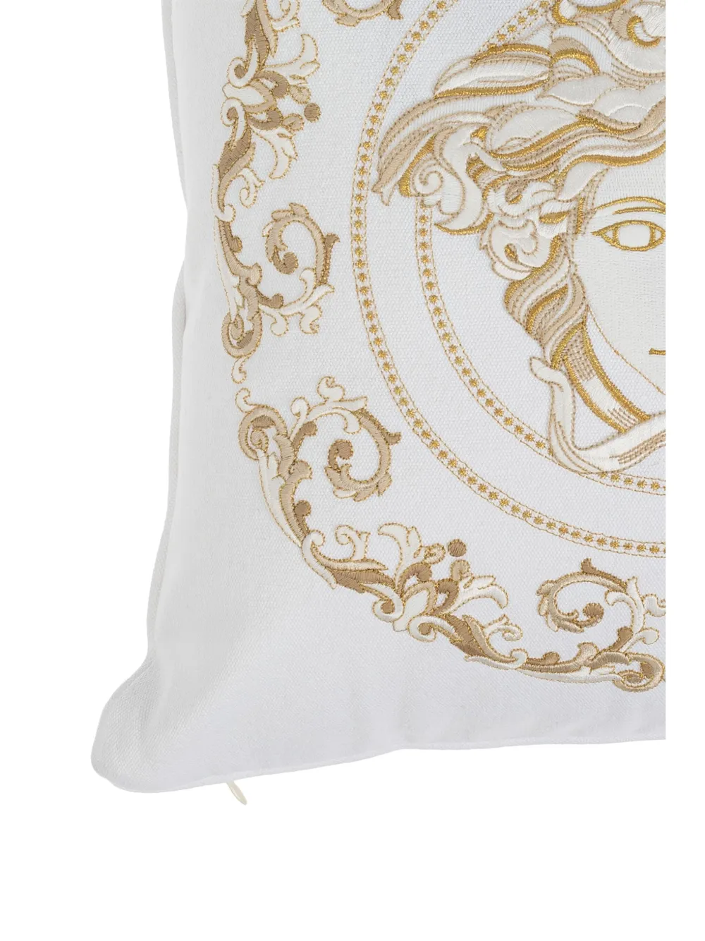 Versace Medusa Gala Cushion (45cm X 45cm)) In White