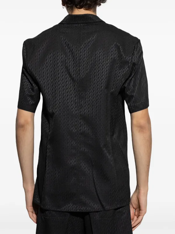 Helmut Lang Modest Jacquard Shirt | Black | FARFETCH