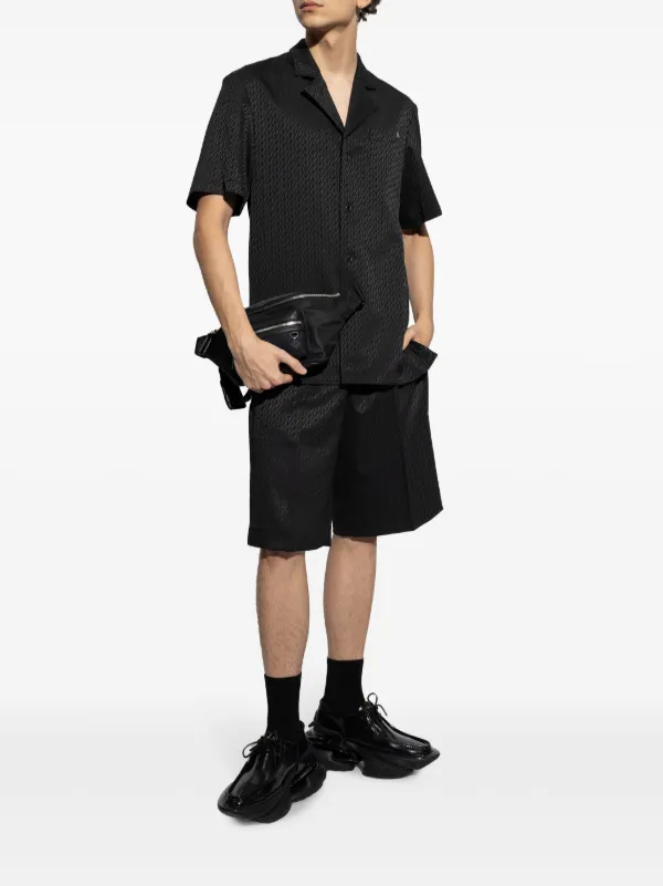 Helmut Lang Modest Jacquard Shirt | Black | FARFETCH