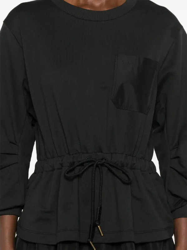 Moncler logo-patch Mini Dress | Black | FARFETCH