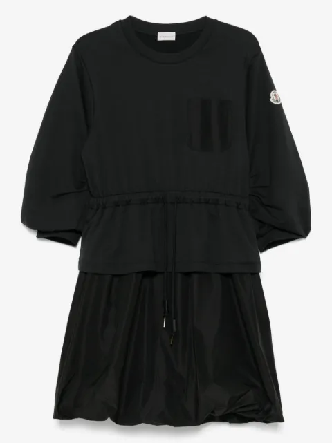 Moncler logo-patch mini dress