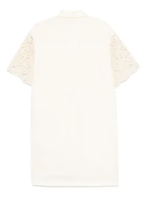 【MONCLER】Mini chemisier in cotone e seta★ミニシャツドレス Moncler Cotton & Silk Mini Shirt Dress | REVERSIBLE