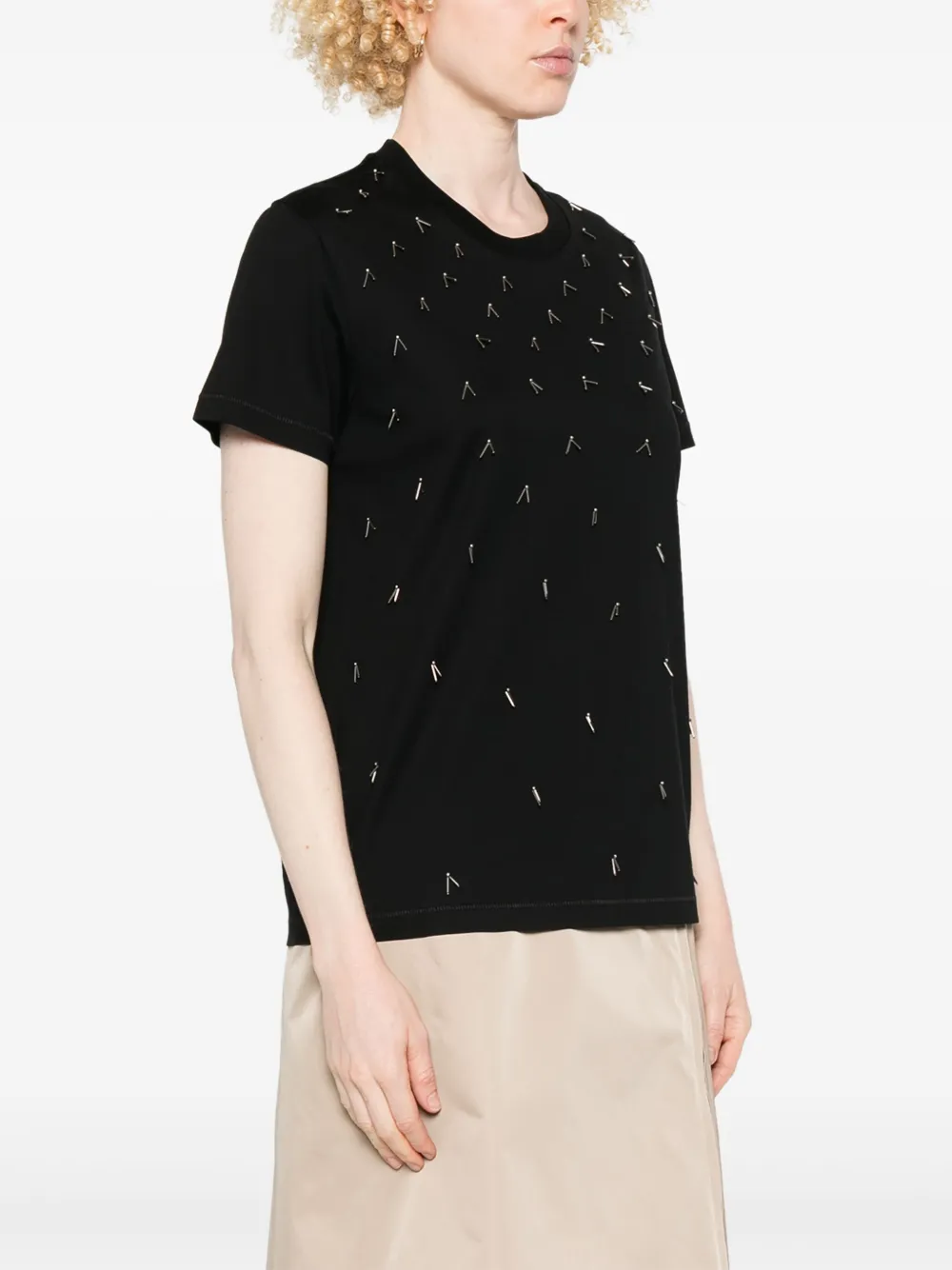 Moncler T-shirt met kralen Zwart