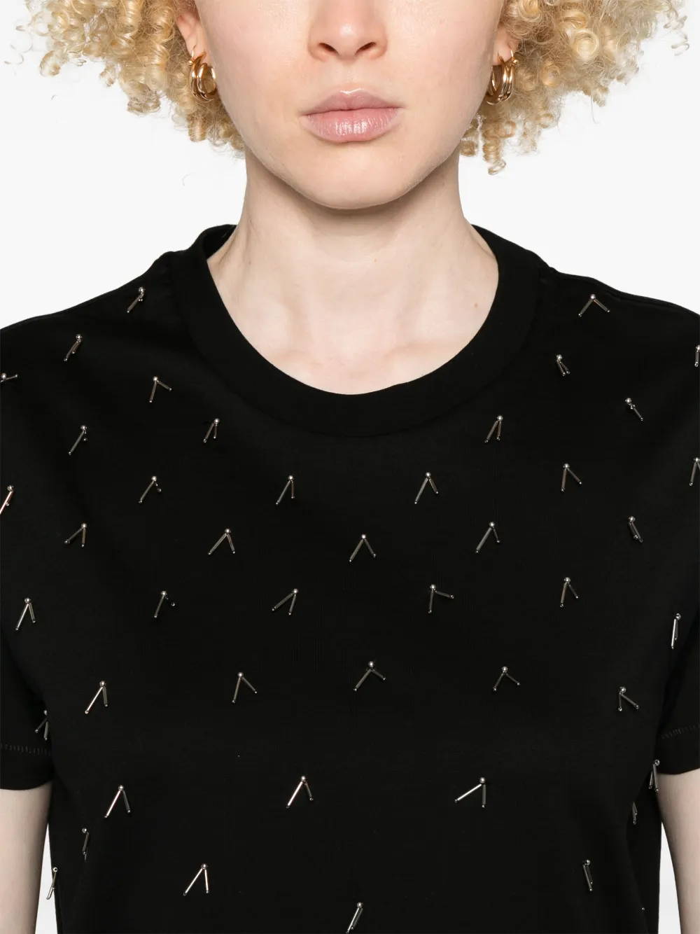 Moncler T-shirt met kralen Zwart