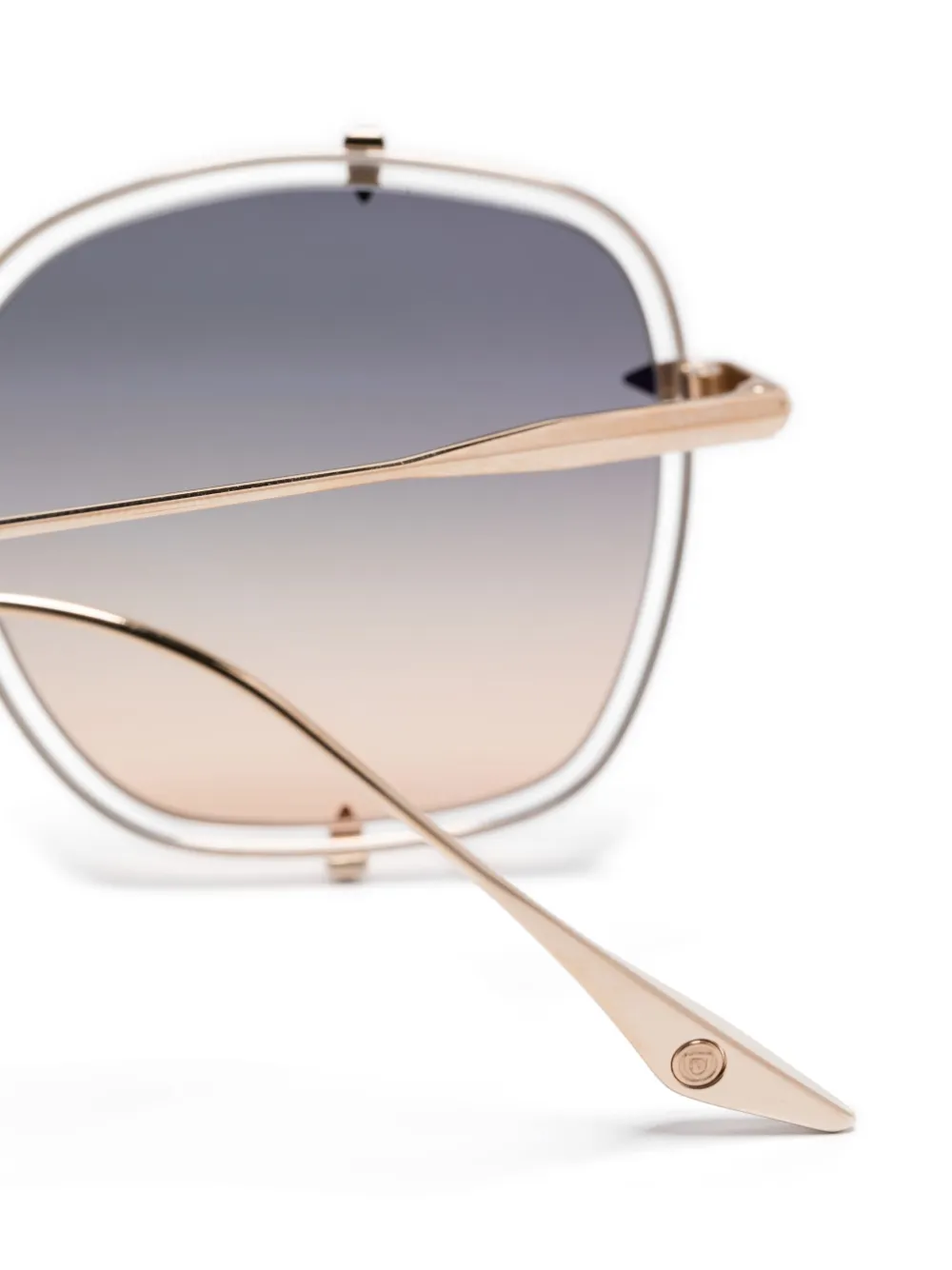 Dita Eyewear Zonnebril met vierkant montuur Goud