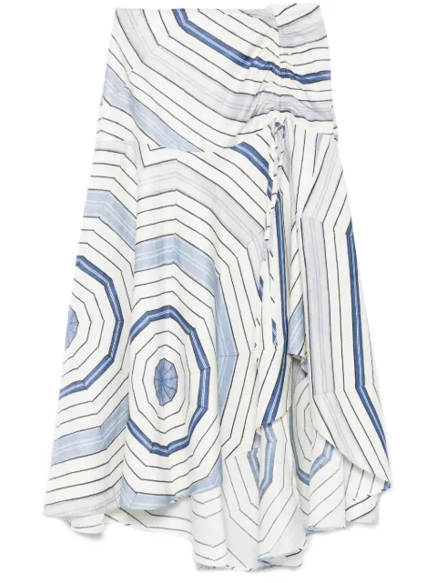 SANDRO x Louise Bourgeois geometric-print skirt