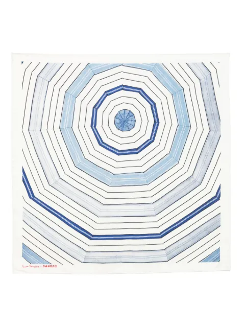 SANDRO X Louise Bourgeois foulard à imprimé géométrique