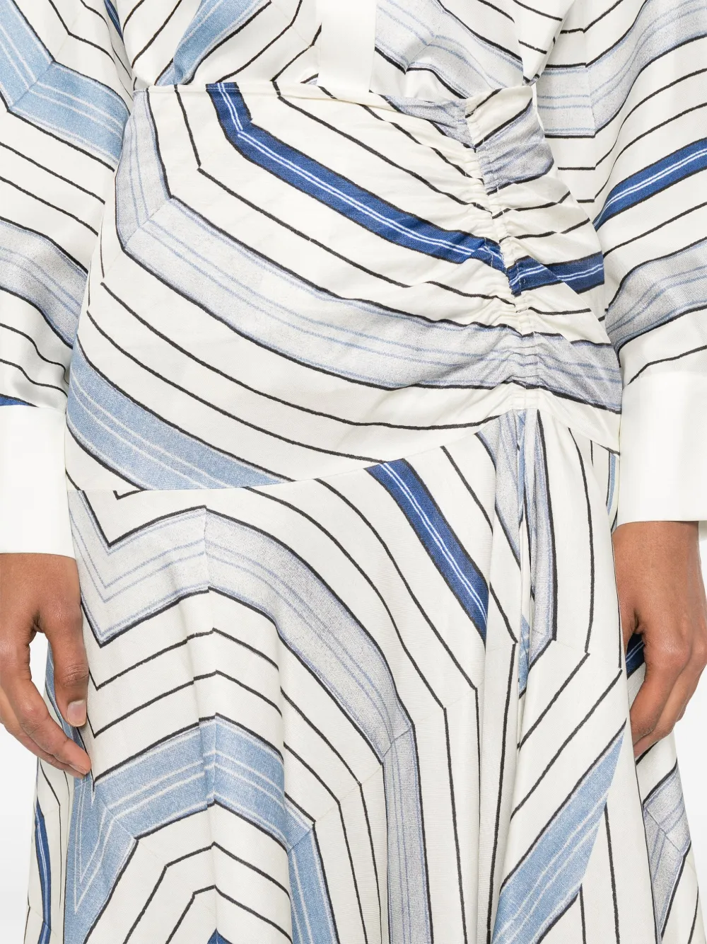 SANDRO x Louise Bourgeois Gonna midi con stampa | Image 5