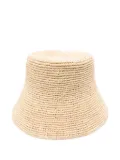 SANDRO raffia bucket hat - Neutrals