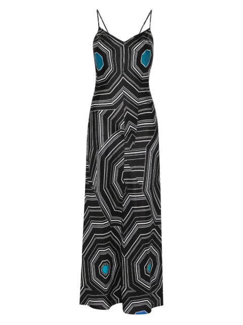 SANDRO x Louise Bourgeois graphic-print midi dress