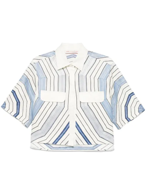 SANDRO x Louise Bourgeois striped shirt