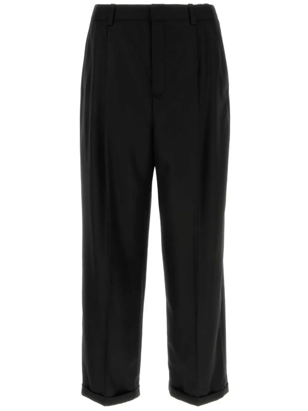 Saint Laurent Black Crepe Wide-leg Pant