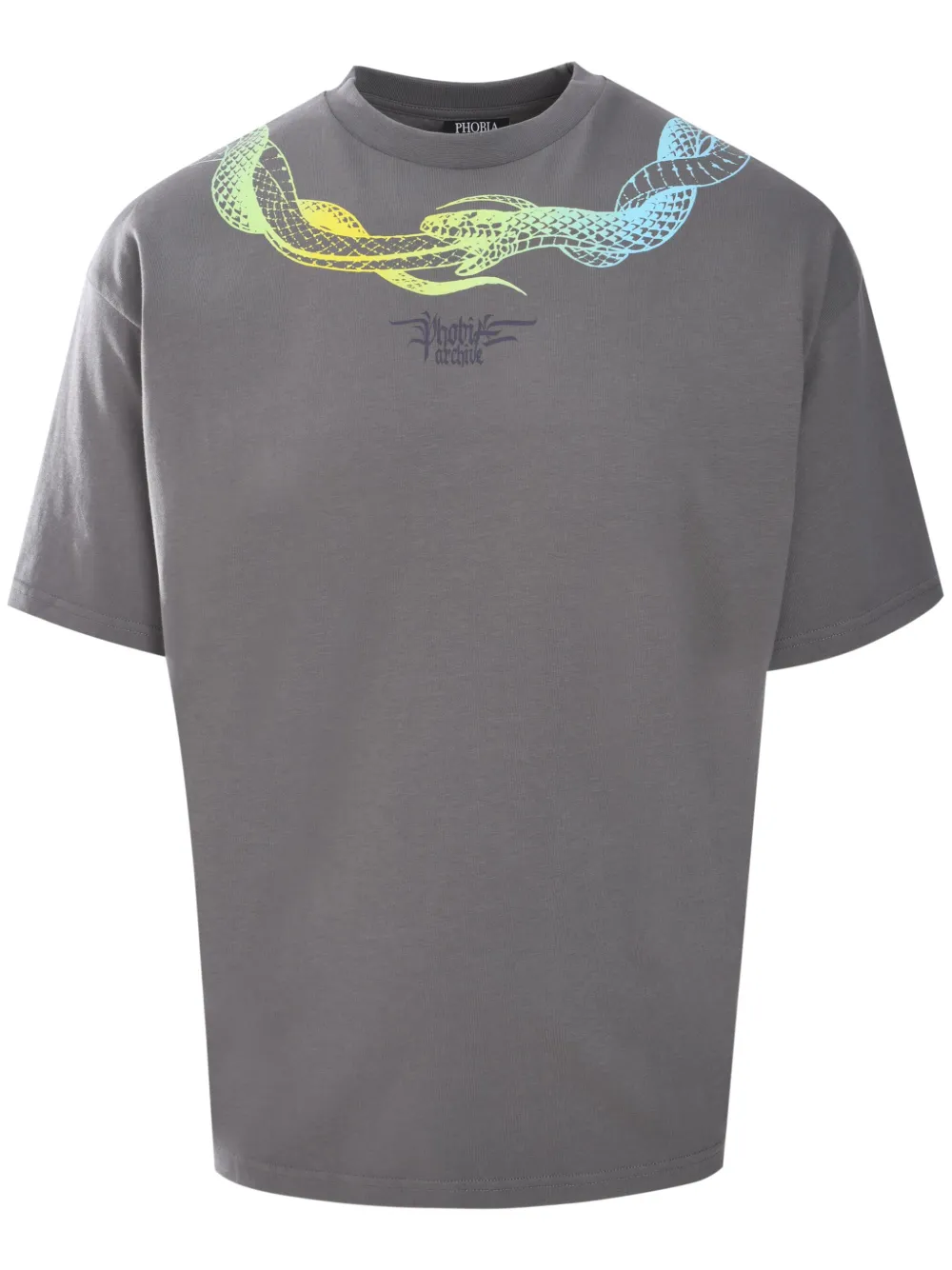 PHOBIA playera Circle Snake | gris | Image 1