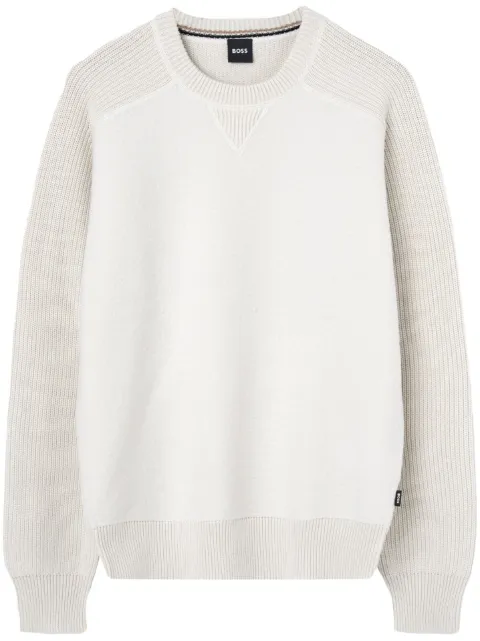 BOSS panelled sweater