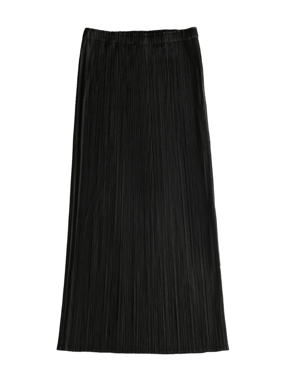 pleated midi skirt