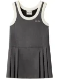 Miu Miu grisaille mini dress - Grey