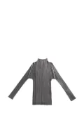 Pleats Please Issey Miyake pleated top - Silver