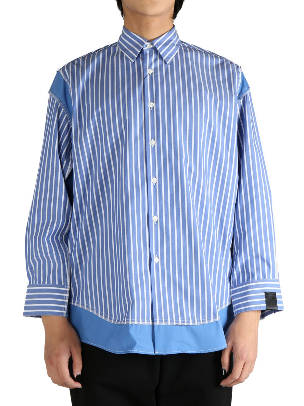 N.HOOLYWOOD striped shirt - Blue