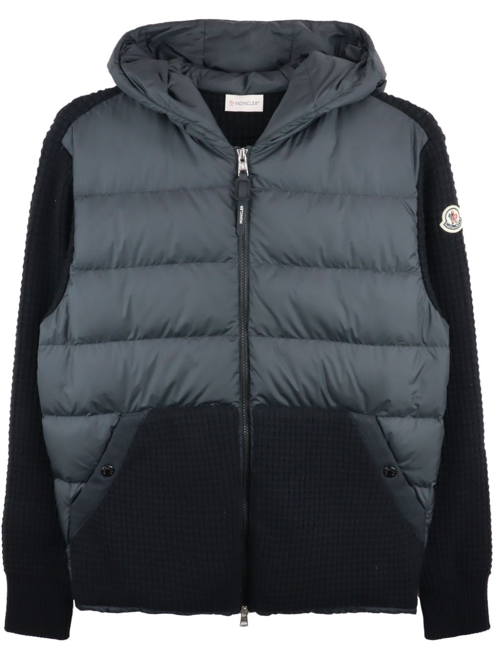 Moncler padded cardigan - Black