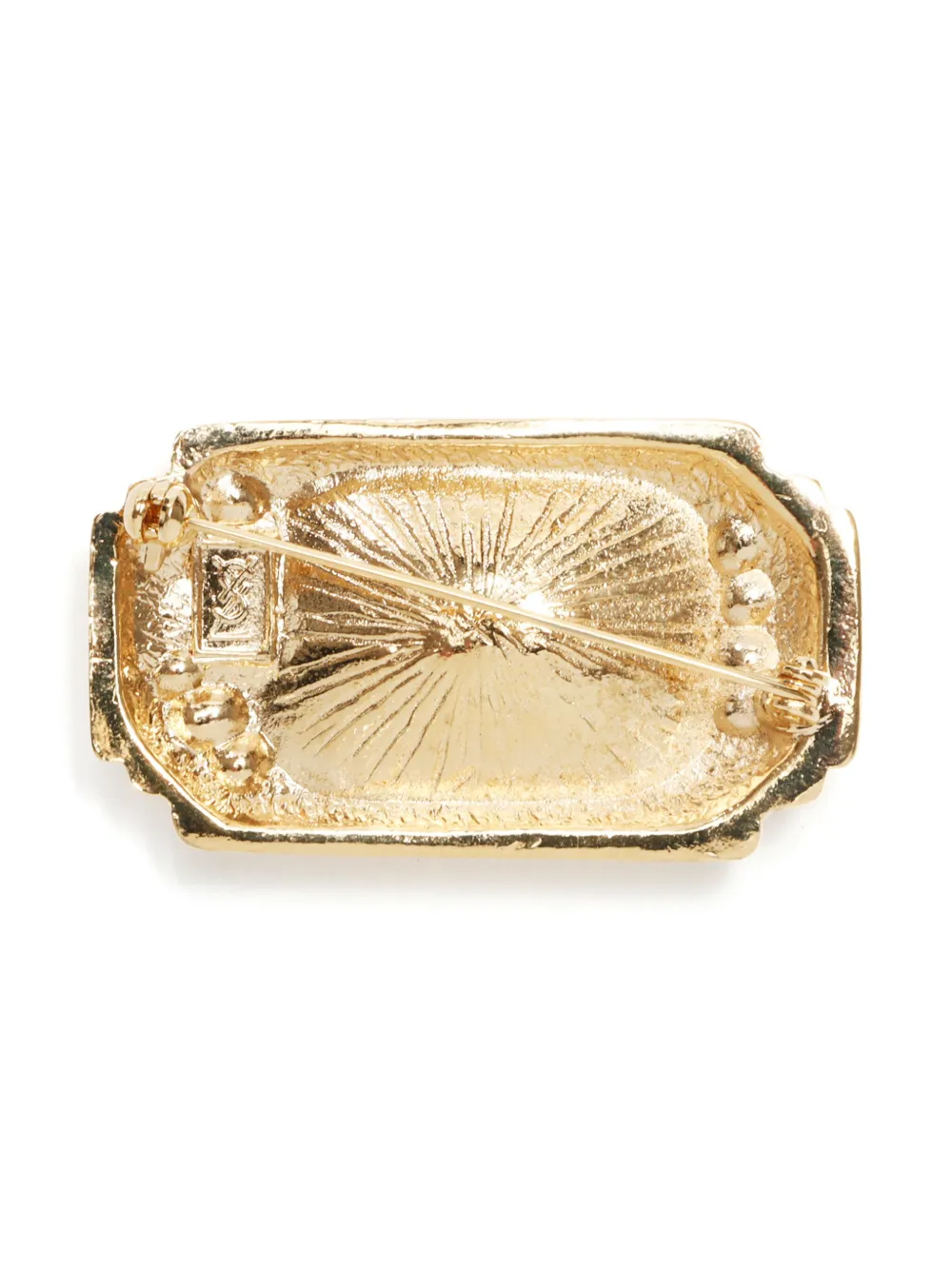 Saint Laurent Pre-Owned 1990-2000s rhinestone-embellished brooch | Image 2