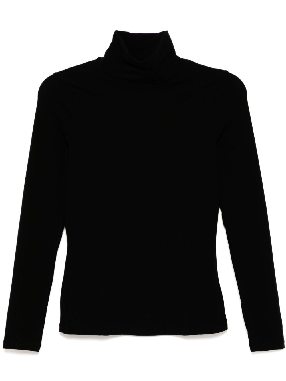 James Perse lotus mock-neck top - Black