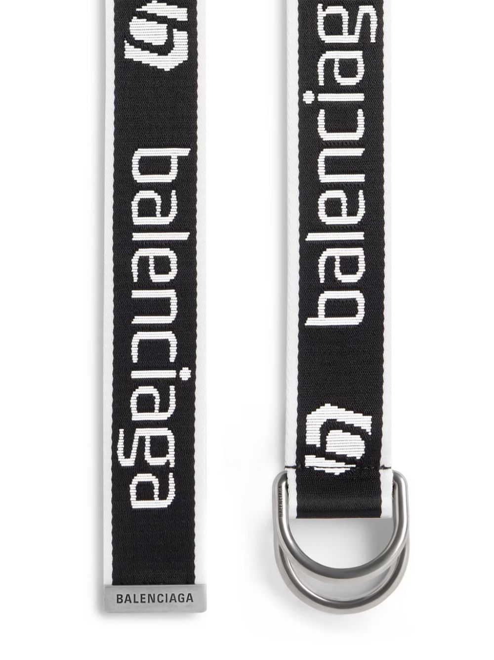 Balenciaga logo-jacquard belt - Zwart