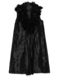 SHIATZY CHEN embroidered tulle coat - Black