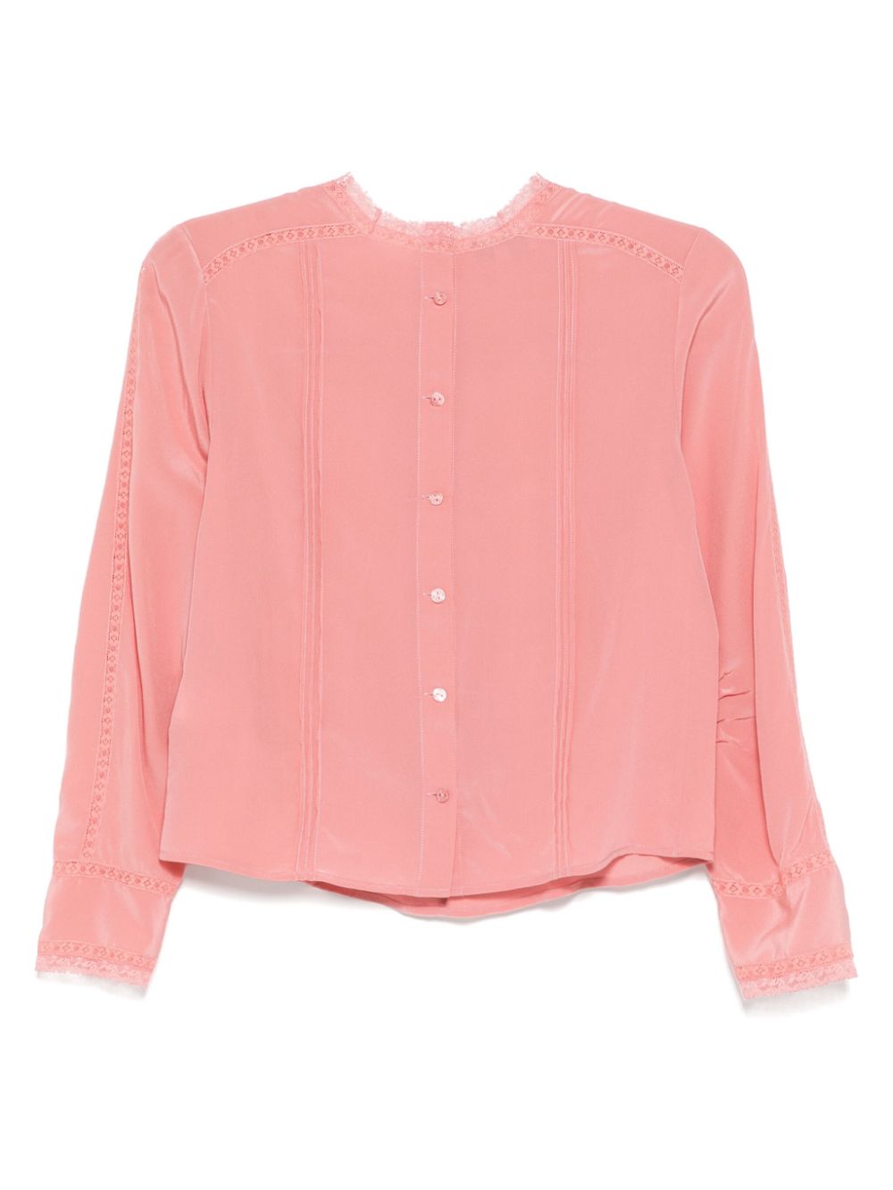 SHIATZY CHEN Top met geborduurde chiffon - Roze