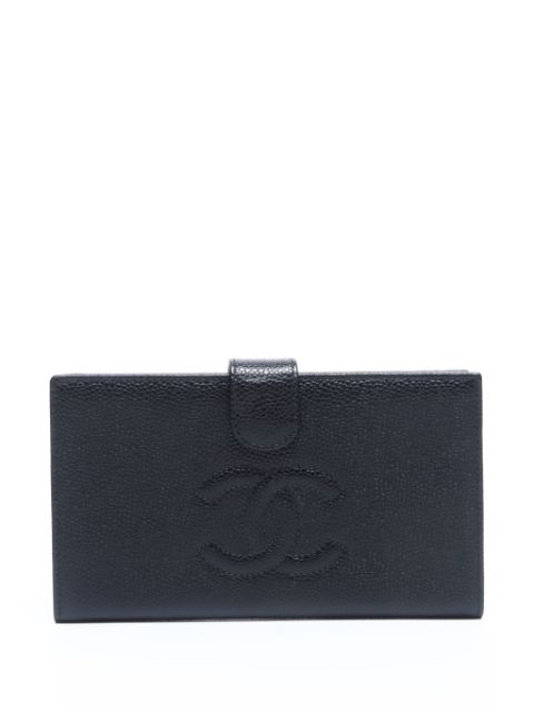 Cheap HOT SALE CHANEL 2002 long Coco Mark wallet Women